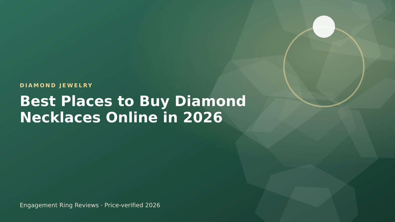 Diamond pendant necklace displayed online beside a certified diamond report