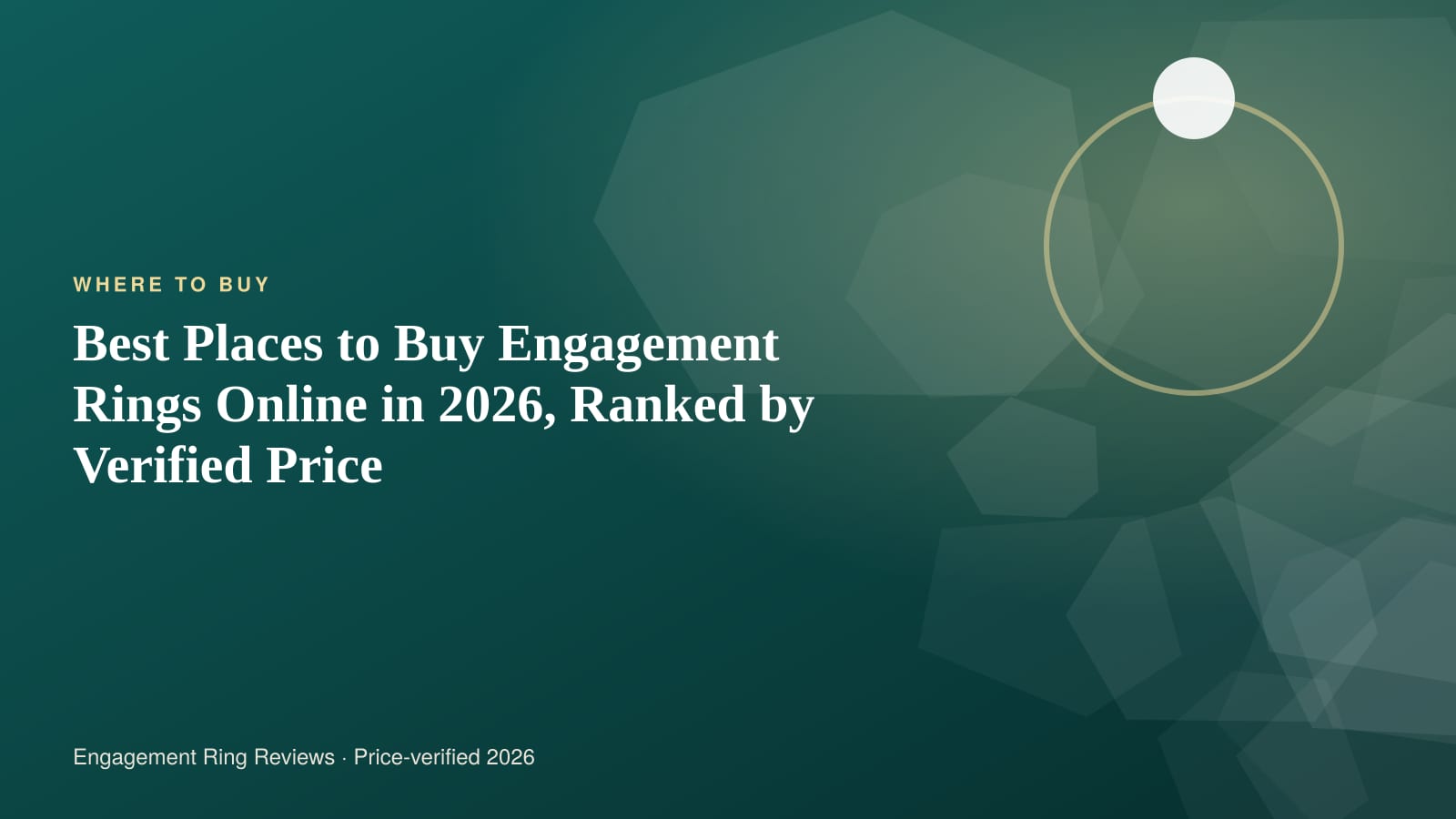 Four online engagement ring retailers compared on verified diamond prices