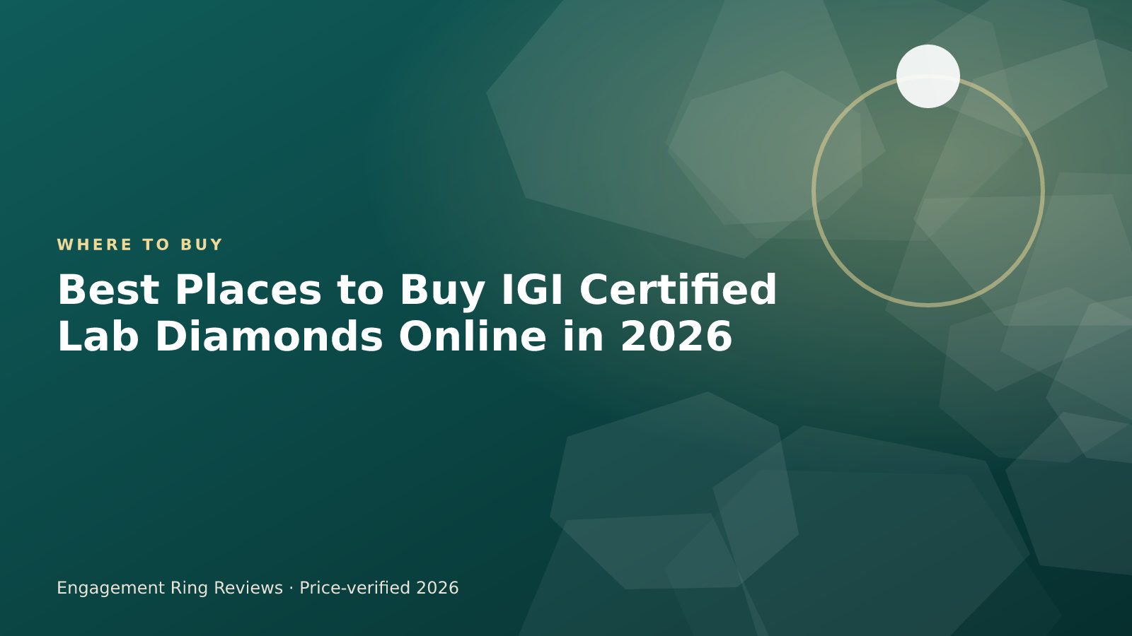 Loose IGI-certified lab-grown diamond shown on an online retailer page