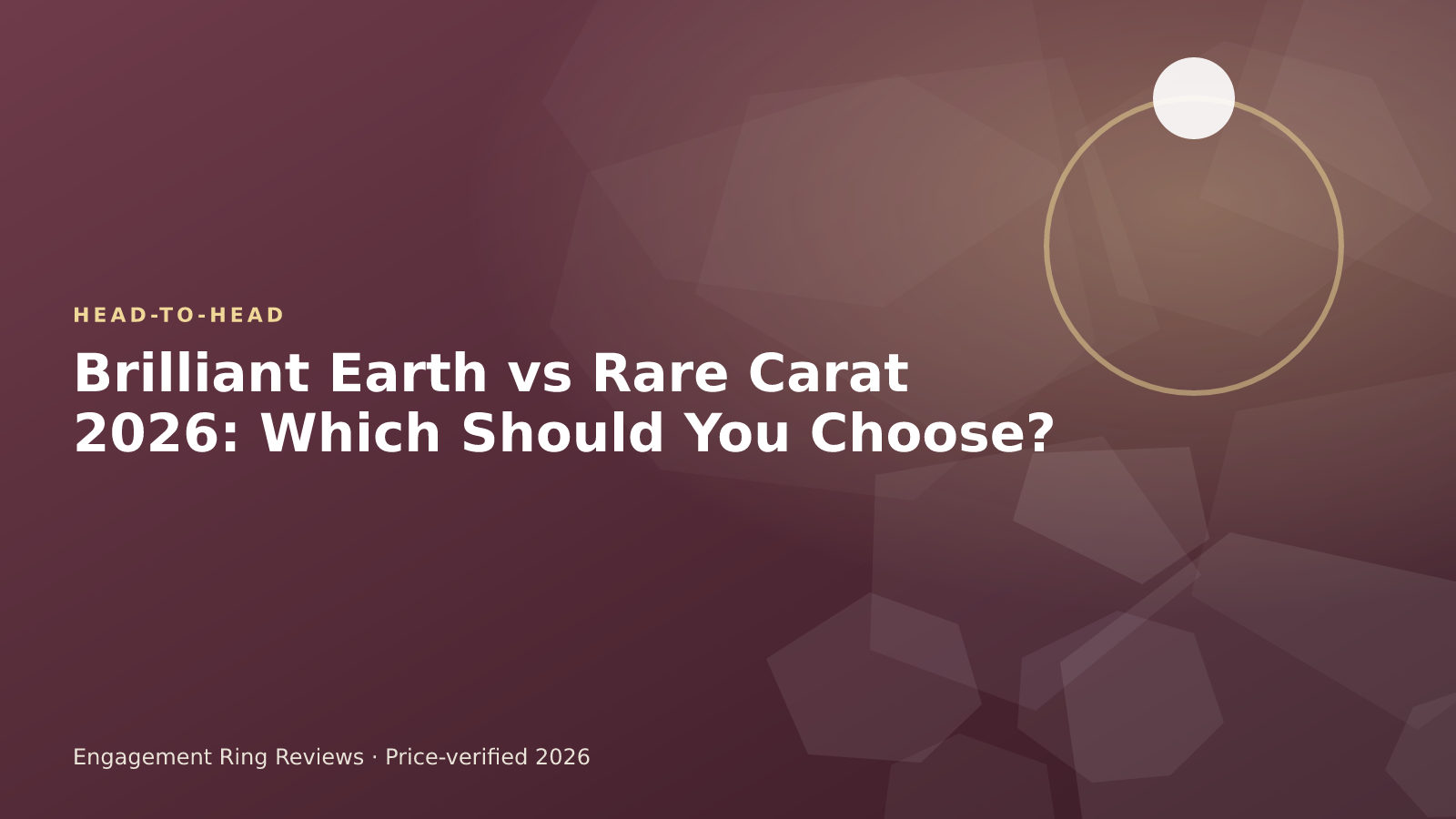 Brilliant Earth and Rare Carat engagement ring comparison